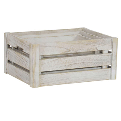 BRYSON - set di 3 cassette in legno