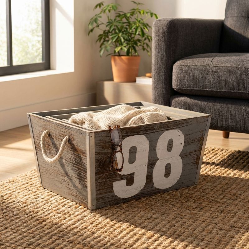 MAVERICK - set di 3 cassette in legno