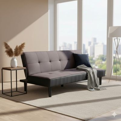 AIRTON - divano letto moderno in tessuto