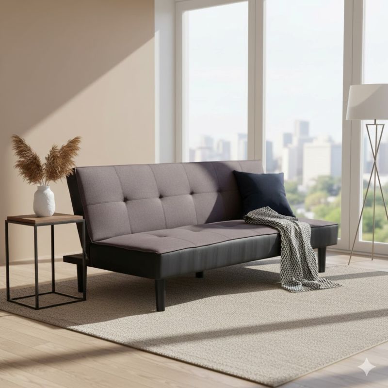 AIRTON - divano letto moderno in tessuto