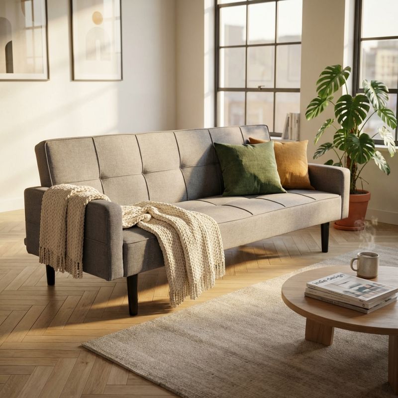 ANASTASIO - divano letto moderno in tessuto