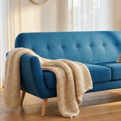 HANSEL - divano stile scandinavo in tessuto