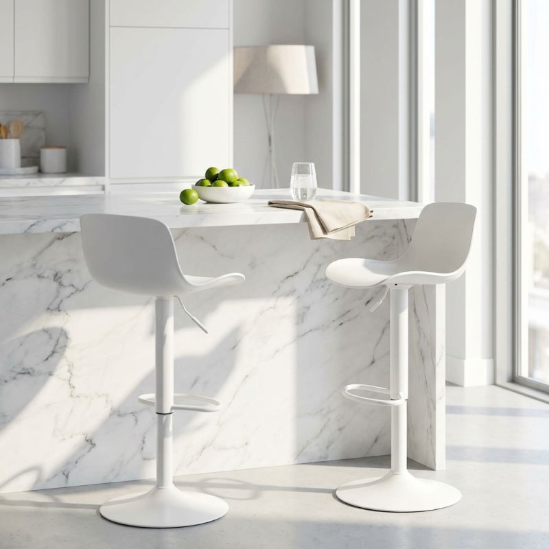 ESTEBAN - sgabello alto in acciaio