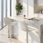 ESTEBAN - sgabello alto in acciaio