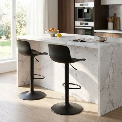 ESTEBAN - sgabello alto in acciaio