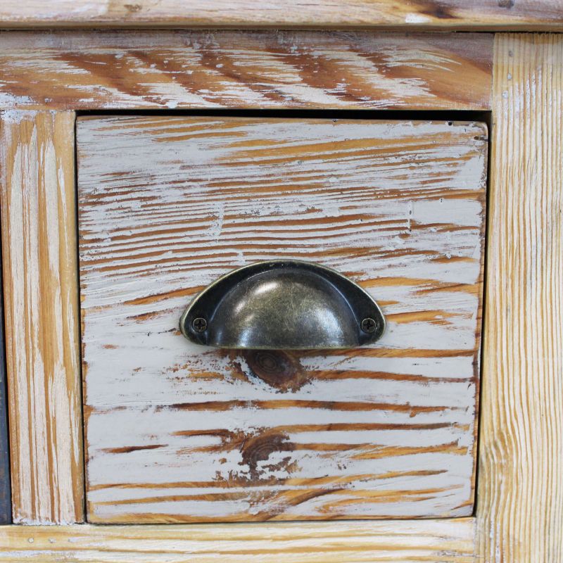 COLORWOOD - cassettiera sei cassetti in legno colorato da 75 cm