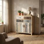 COLORWOOD - credenza due antine in legno colorato