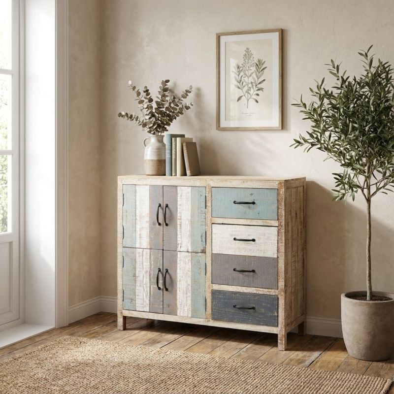 COLORWOOD - mobile 4 cassetti 4 ante