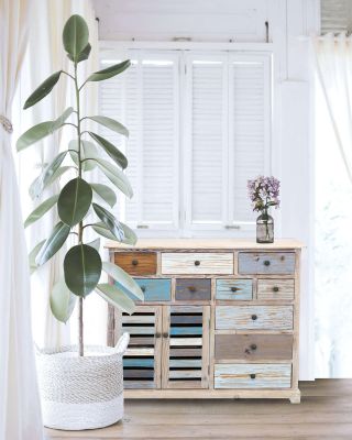 COLORWOOD - credenza multicassetto in legno colorato