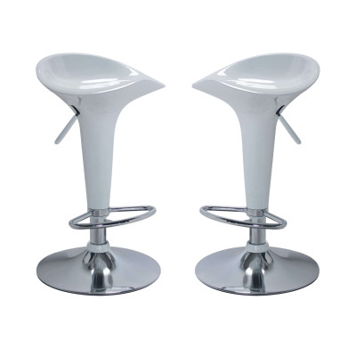 BLANCO - sgabello moderno da bar e sala da pranzo set da 2