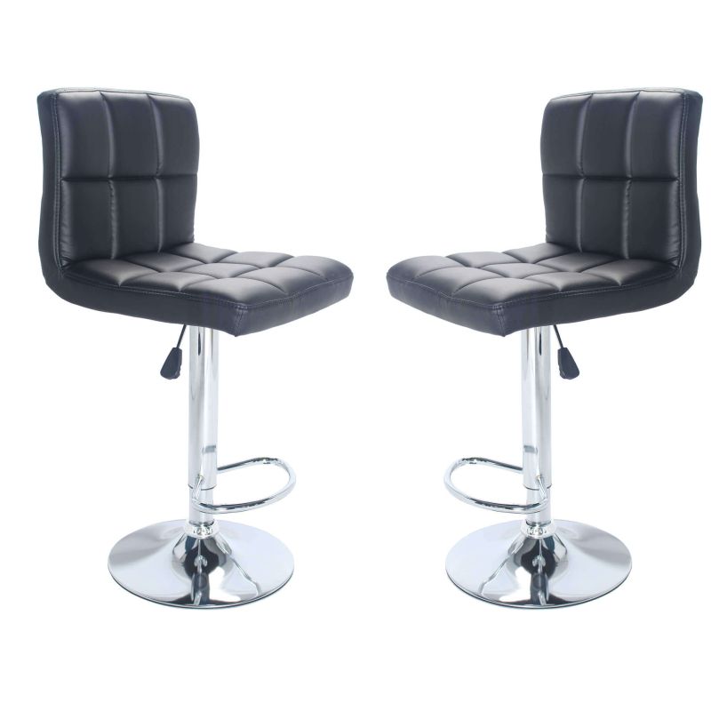 GIL - sgabello alto in acciaio set da 2