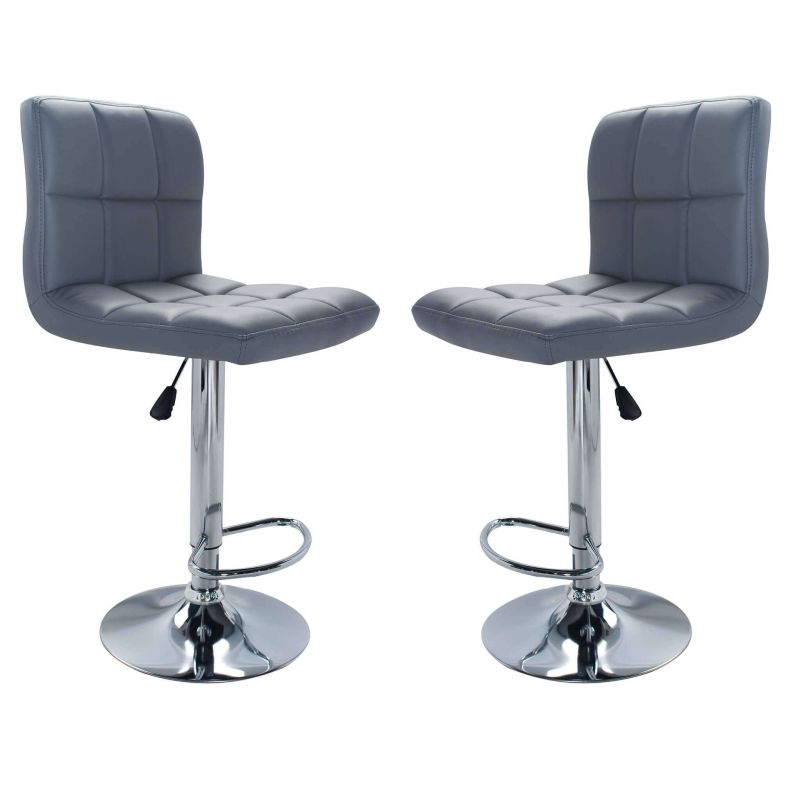 GIL - sgabello alto in acciaio set da 2