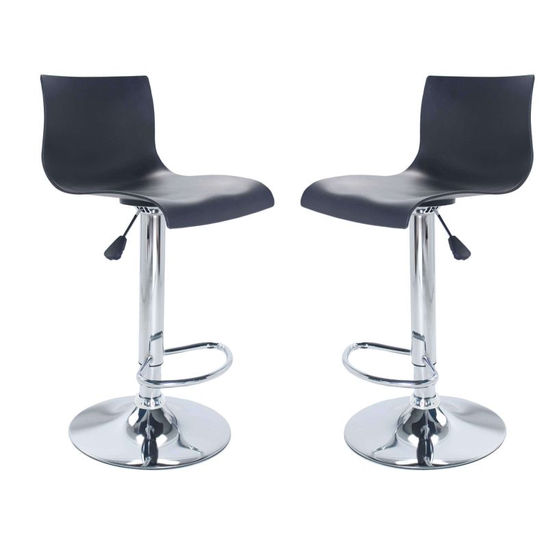 BAYEL - sgabello alto in acciaio set da 2