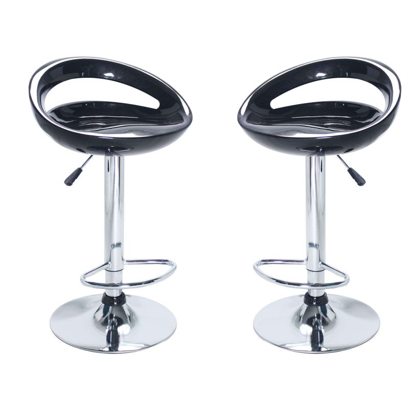 GALTERO - sgabello alto in acciaio set da 2