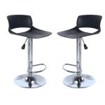 HECTOR - sgabello alto in acciaio set da 2