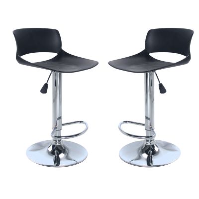 HECTOR - sgabello alto in acciaio set da 2