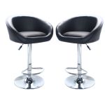 MIGUEL - sgabello alto in acciaio set da 2