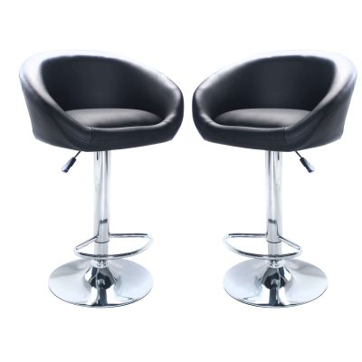 MIGUEL - sgabello alto in acciaio set da 2