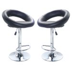 GUSTAVO - sgabello alto in acciaio set da 2