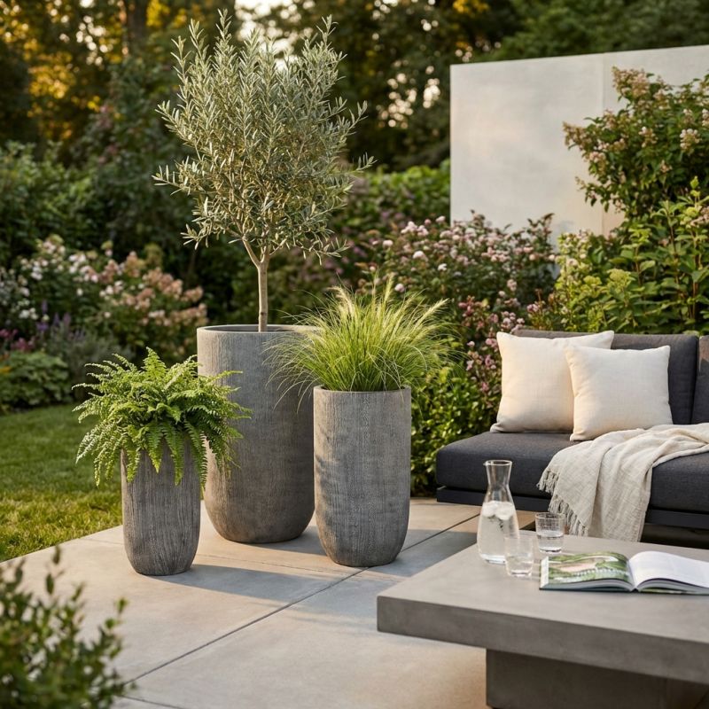 PATRICIA - set di 3 vasi