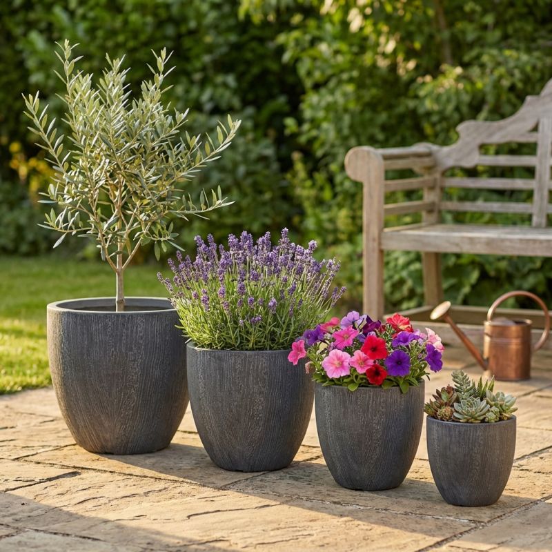 MONTSERRAT - set di 4 vasi