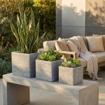 ROSARIO - set di 3 vasi