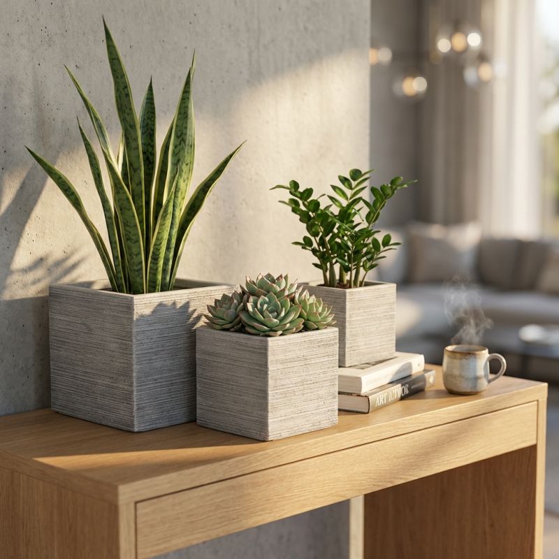 ROSARIO - set di 3 vasi