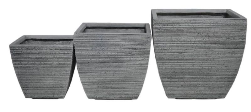 ROSA - set di 3 vasi