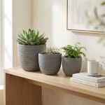 ALICIA - set di 3 vasi