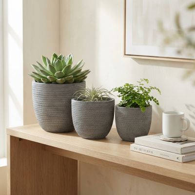 ALICIA - set di 3 vasi