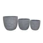 ALICIA - set di 3 vasi
