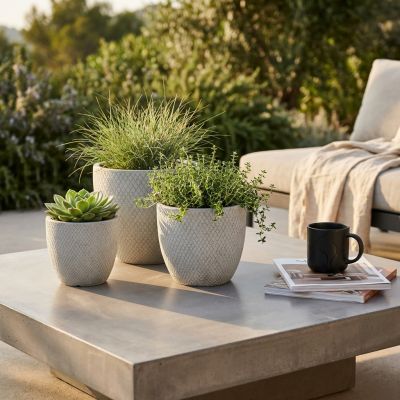 TERESA - set di 3 vasi