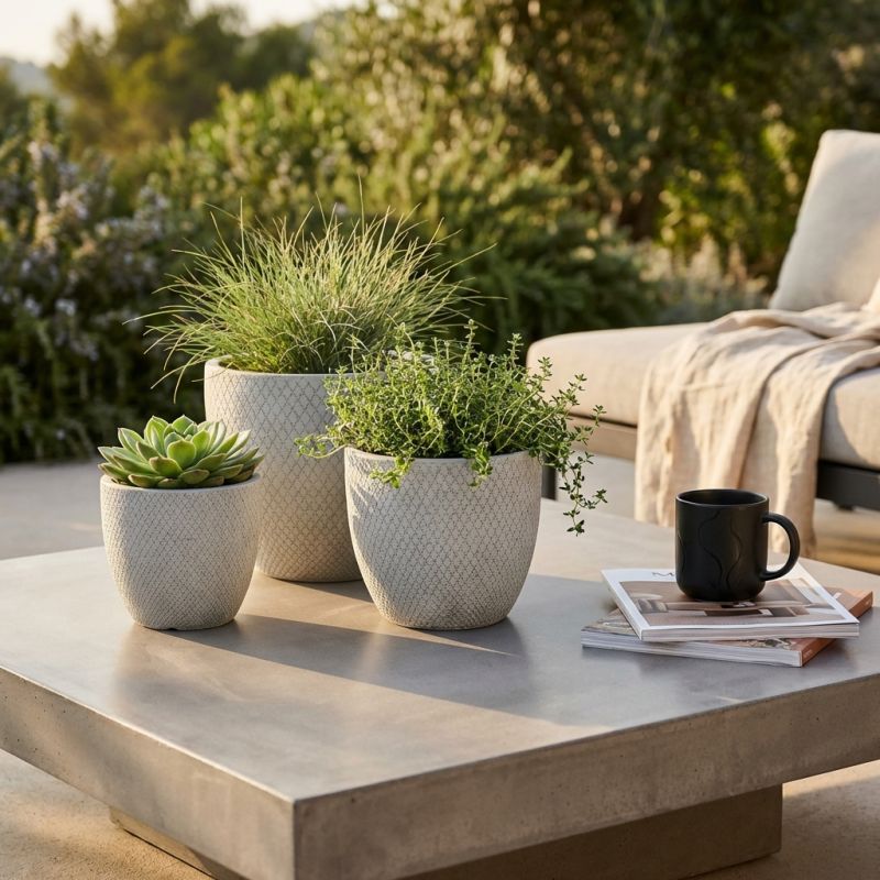 TERESA - set di 3 vasi