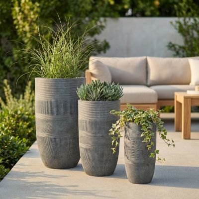 PATRICIA - set di 3 vasi