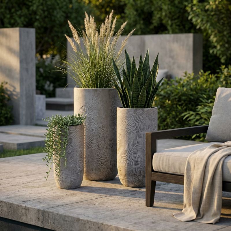 IRENE - set di 3 vasi