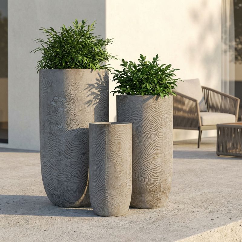 IRENE - set di 3 vasi