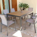 VIDUUS - tavolo da giardino allungabile in alluminio e polywood