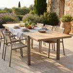 VIDUUS - tavolo da giardino allungabile in alluminio e polywood