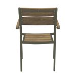 VIDUUS - poltrona da giardino in alluminio e polywood impilabile