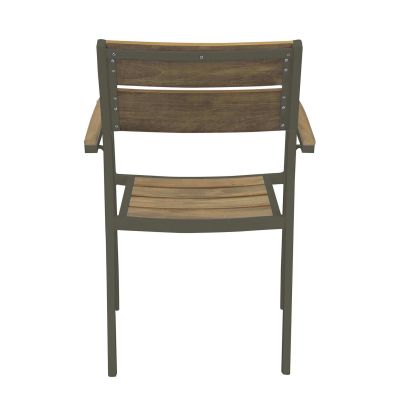 VIDUUS - poltrona da giardino in alluminio e polywood impilabile