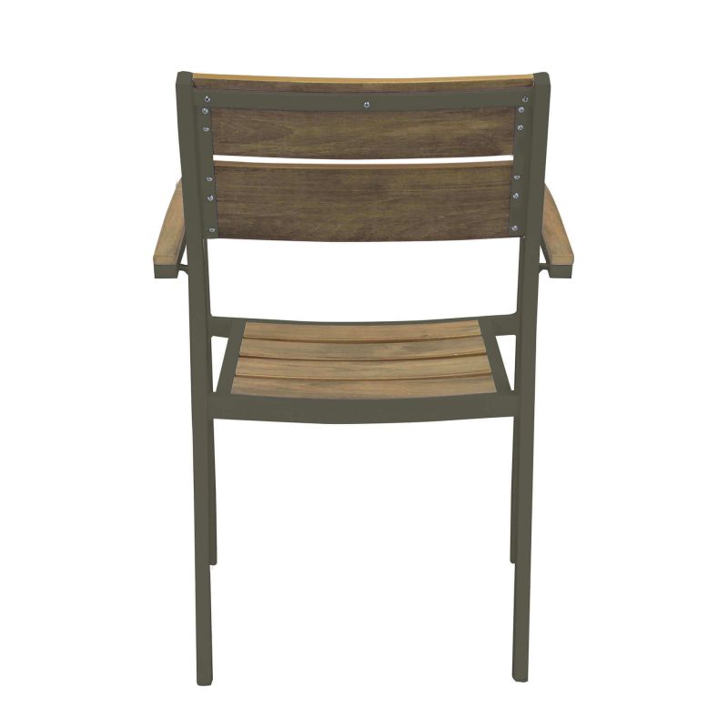 VIDUUS - poltrona da giardino in alluminio e polywood impilabile