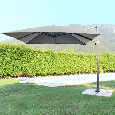 VOLTA - ombrellone da giardino decentrato 3 x 3