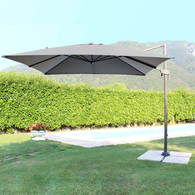 VOLTA - ombrellone da giardino decentrato 3 x 3