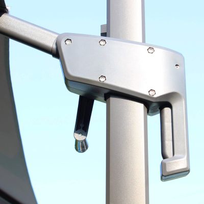 VOLTA - ombrellone da giardino decentrato 3 x 3