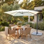 VOLTA - ombrellone da giardino decentrato 3 x 3