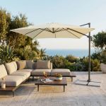 VOLTA - ombrellone da giardino decentrato 3 x 3