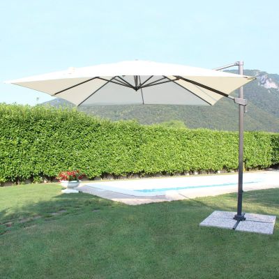 VOLTA - ombrellone da giardino decentrato 3 x 3