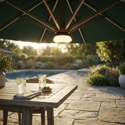 VOLTA - modulo led e cassa bluetooth per ombrellone VOLTA