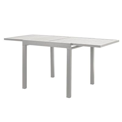 JERRI - tavolo da giardino in alluminio 90 X 90/180