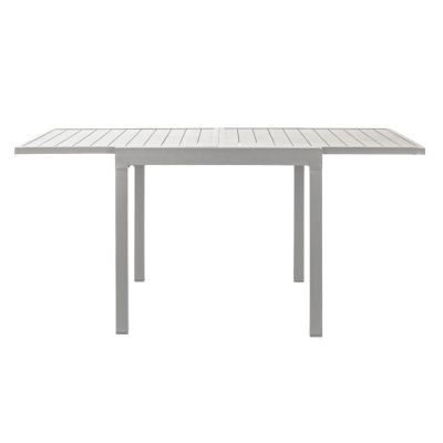 JERRI - tavolo da giardino in alluminio 90 X 90/180